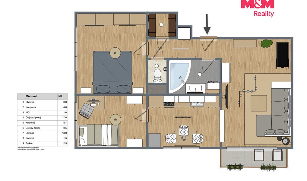 Prodej bytu 3+1 63 m², Vimperk – náhled fotky 22
