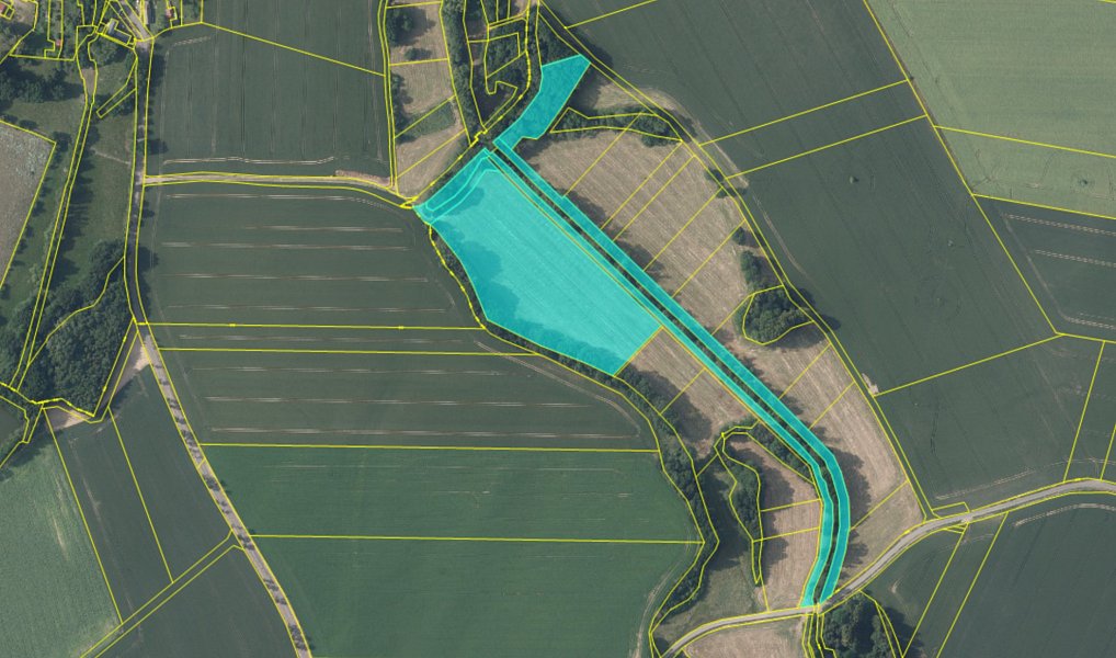 Prodej pozemku, 34247 m², Korotice - Kutná Hora, Úmonín
