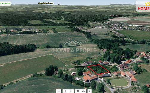 Prodej stavebního pozemku 1 975 m², Nová Ves - Hůrka, okres České Budějovice