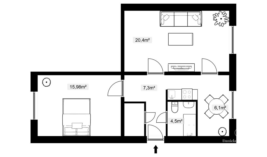 Pronájem bytu 2+1 63 m², Strakonice – náhled fotky 13