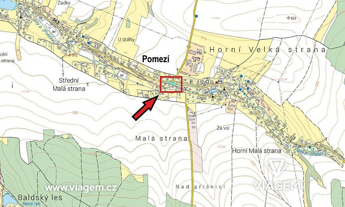 Zahrada 1 413 m², Podíl 67 % o výměře 942 m² – pohled 4