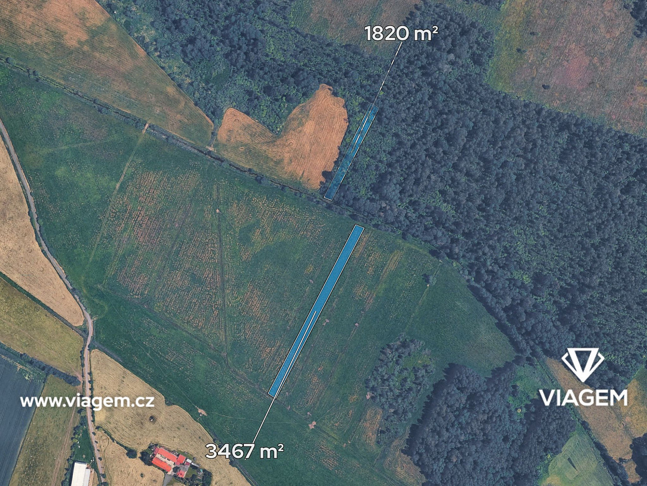Prodej pole 5 287 m² – pohled 2
