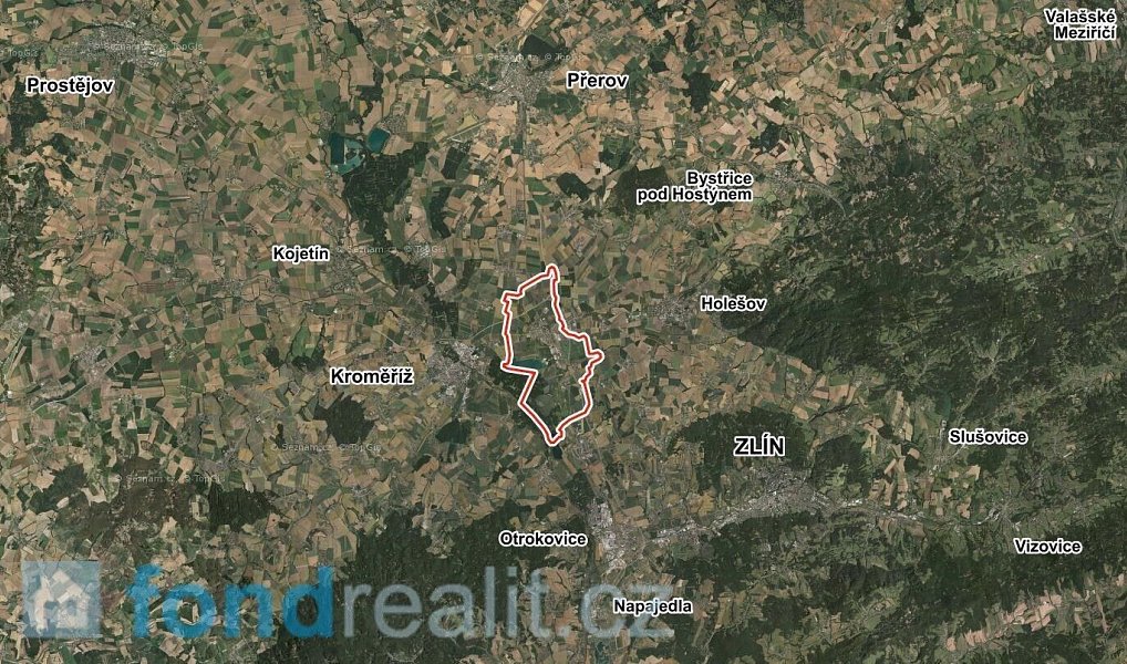 Prodej pole 1 984 m², Hulín – náhled fotky 6