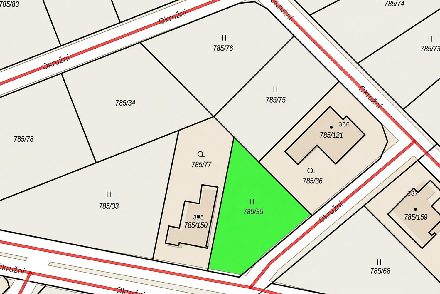 Prodej stavebního pozemku 733 m² – fotografie 5