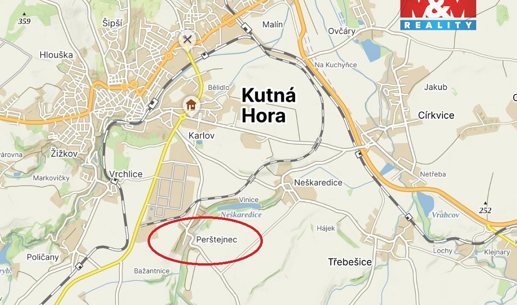 Prodej pole 13 628 m², Kutná Hora – náhled fotky 4