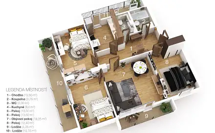 Prodej bytu 4+1 110 m²
