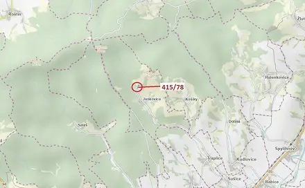 Dražba louky 6 434 m², Jankovice