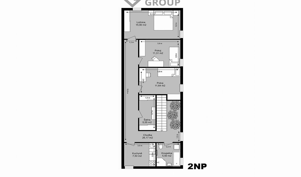 Prodej domu 189 m² s pozemkem 394 m², České Budějovice – náhled fotky 21