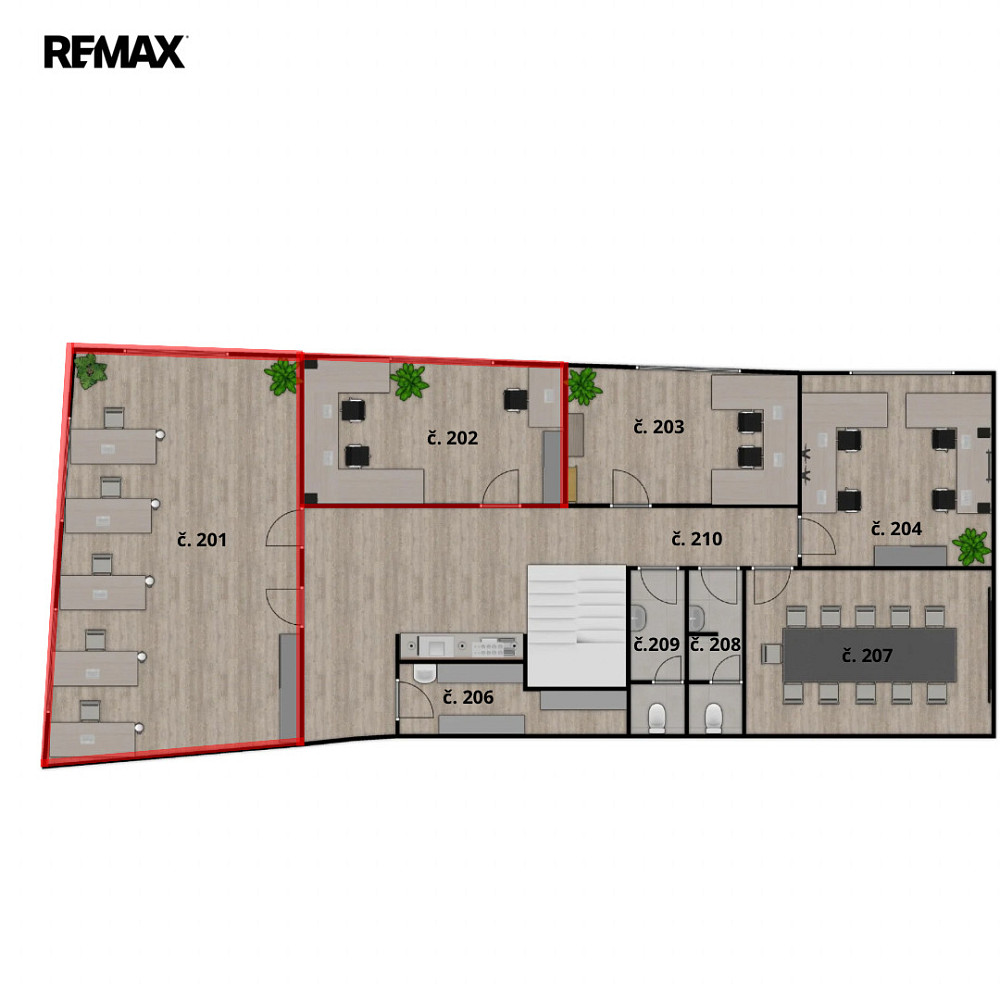 Pronájem kanceláře 74 m² – fotografie 4