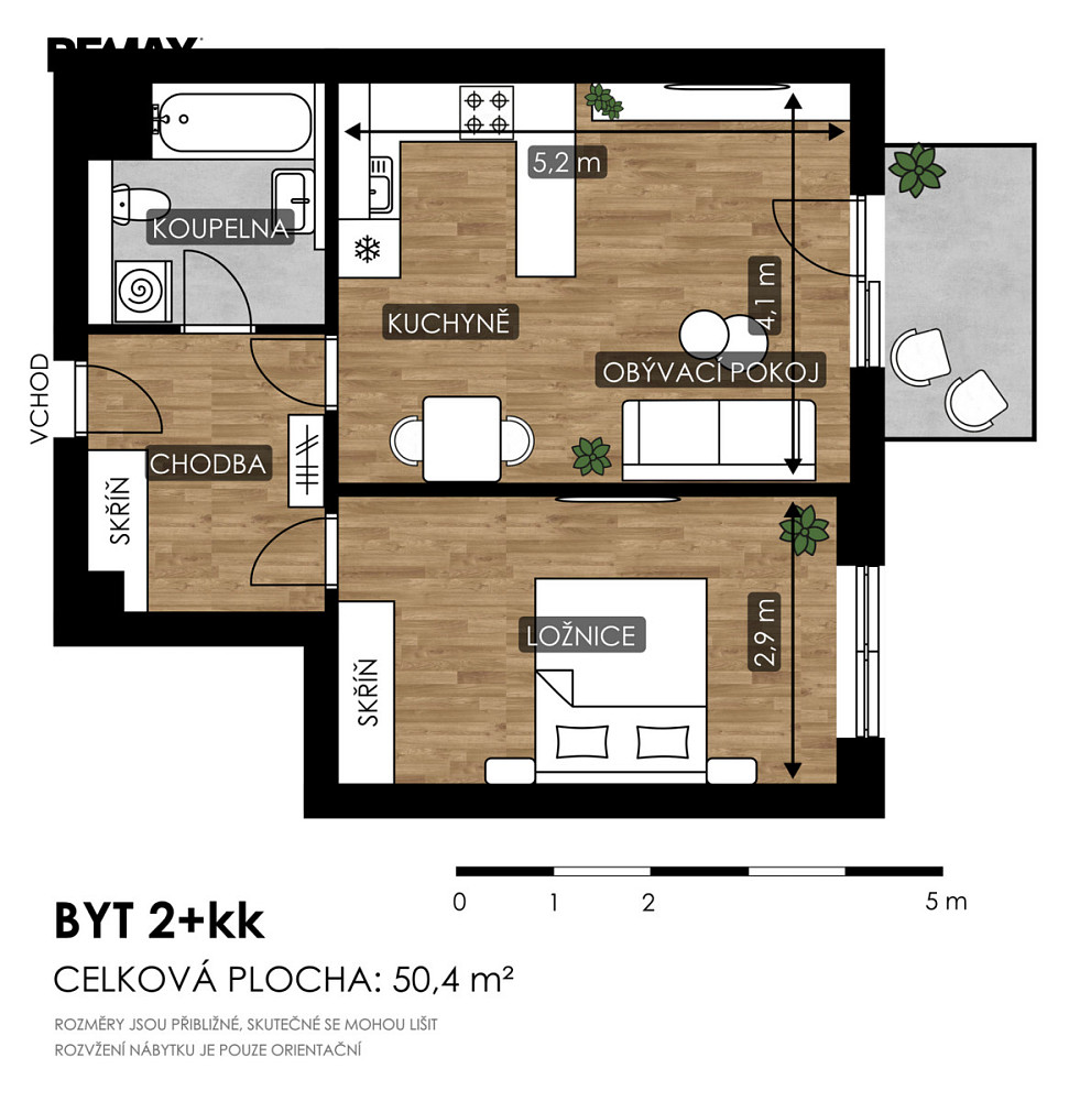 Prodej bytu 2+kk 50 m² – fotografie 2