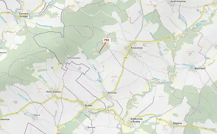 Dražba lesa 5 706 m², Krasonice