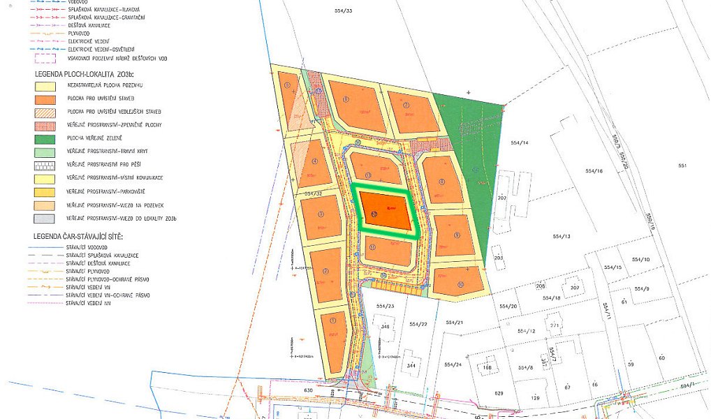 Prodej stavebního pozemku 1 056 m², Semčice – náhled fotky 4