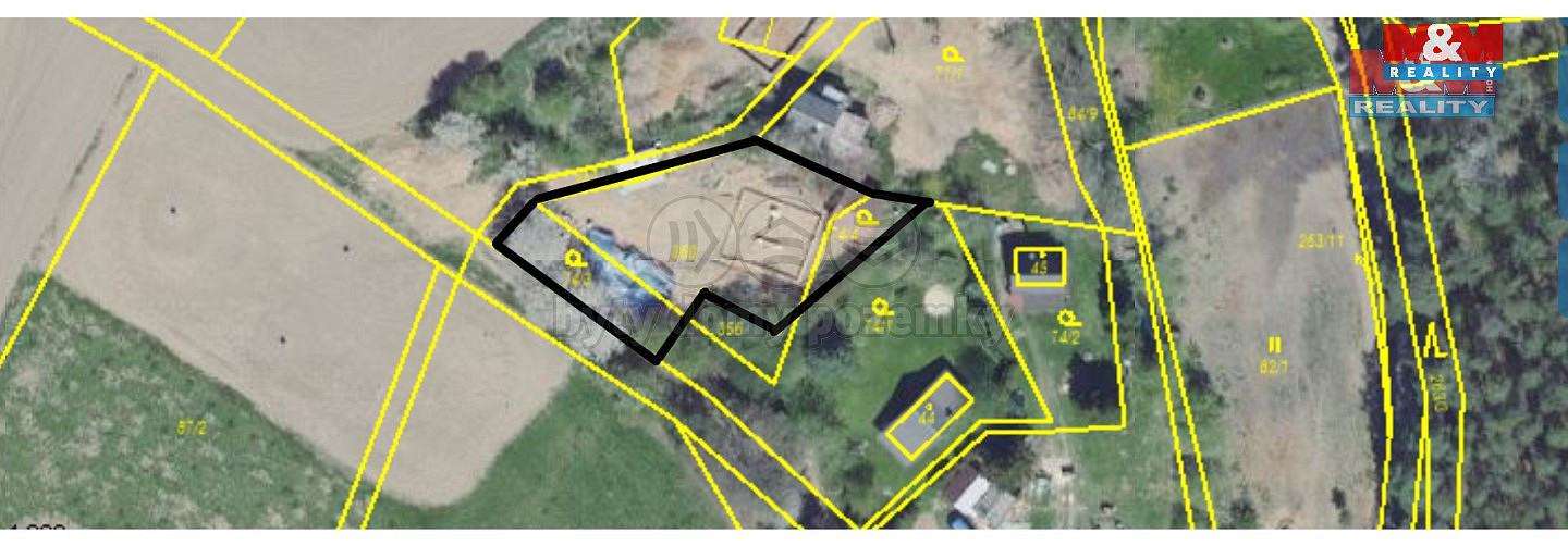Prodej stavebního pozemku 787 m² – pohled 3