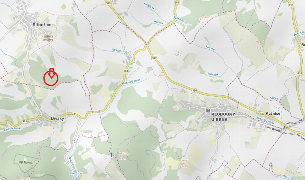 Prodej lesa 1 075 m², Diváky – náhled fotky 6