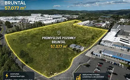 Prodej komerčního pozemku 57 077 m², Zahradní, Bruntál