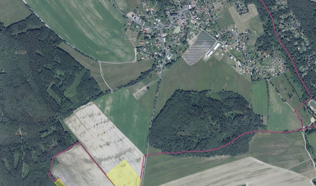 Prodej pole 2 916 m², Arnoltice – náhled fotky 2