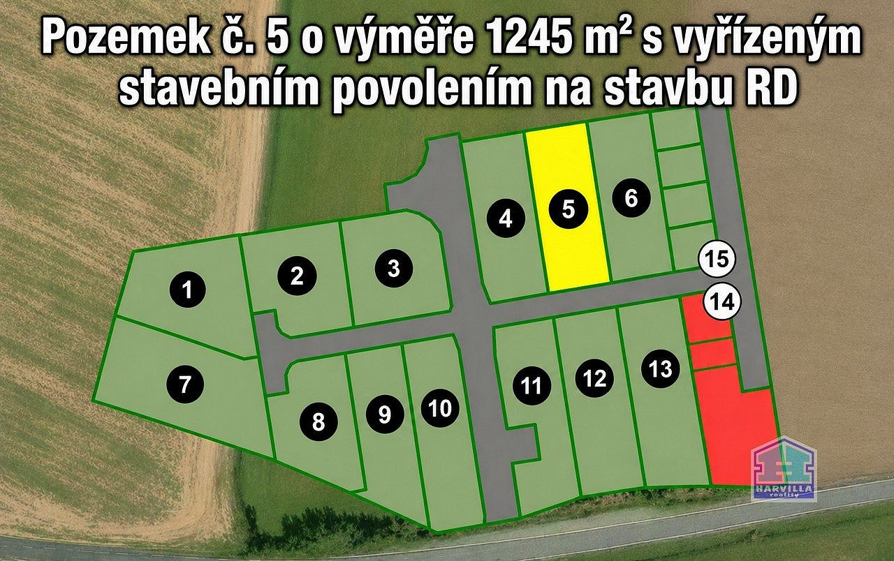 Prodej stavebního pozemku 1 245 m²