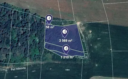 Prodej lesa 4 837 m², Čepřovice, okres Strakonice