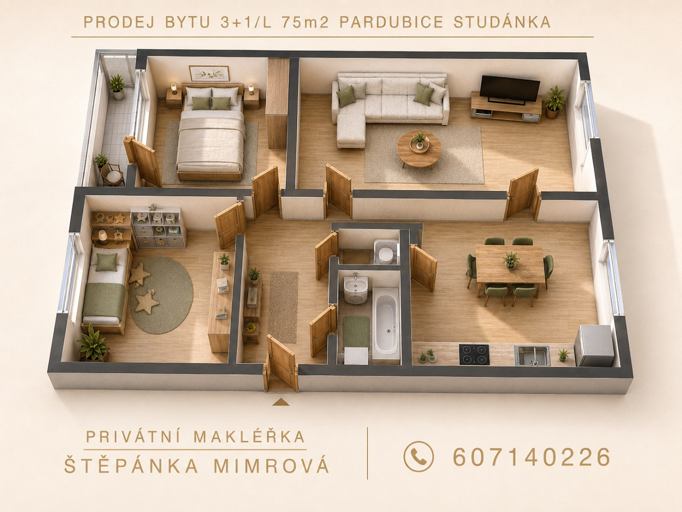 Prodej bytu 3+1 75 m² — photo 2