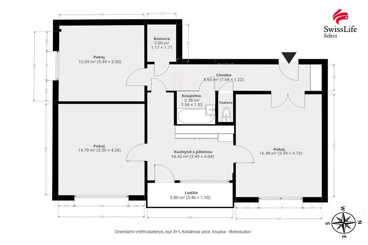 Prodej bytu 3+1 67 m² – fotografie 5