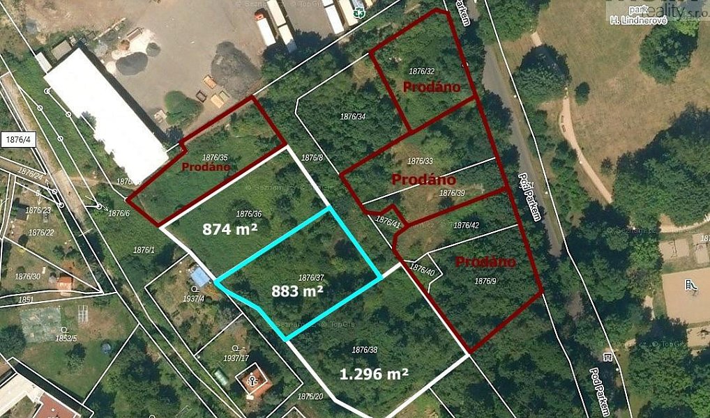 Prodej stavebního pozemku 883 m², Krupka – náhled fotky 2