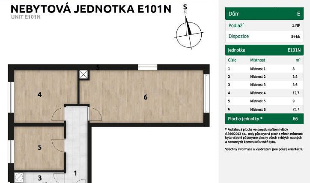 Pronájem bytu 3+kk 66 m², Praha – náhled fotky 13