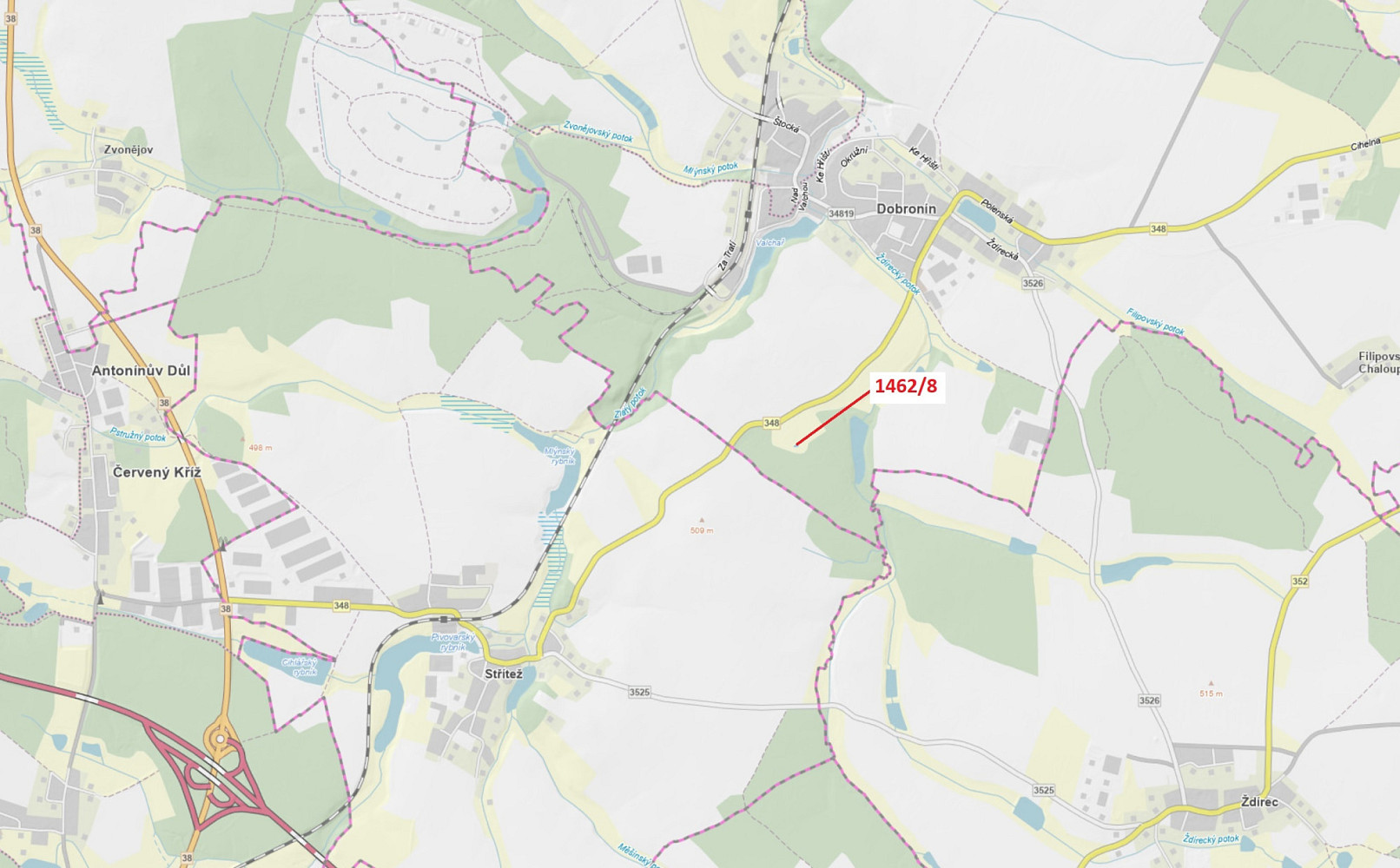 Dražba lesa 113 m²