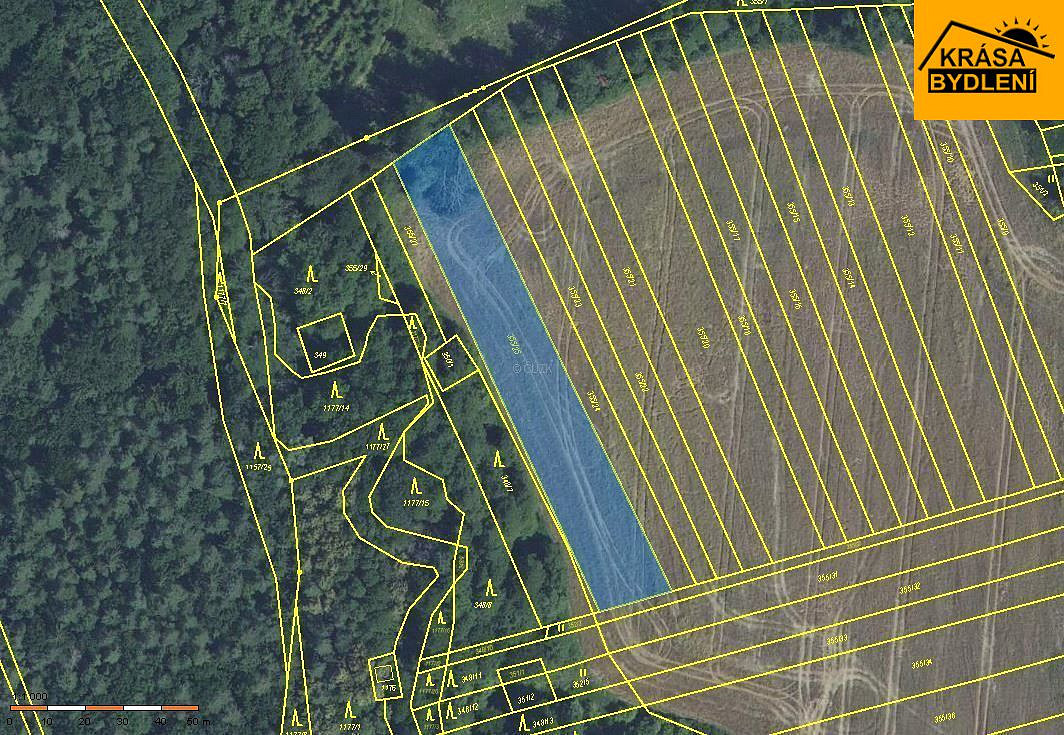 Prodej pole 2 491 m²