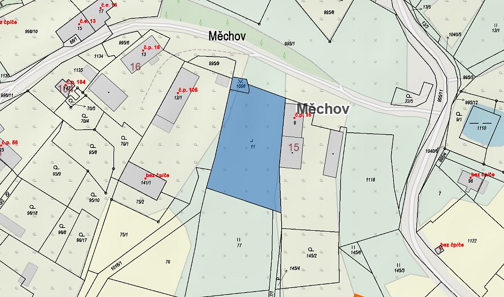 Prodej stavebního pozemku 77 m², Otročín – náhled fotky 3
