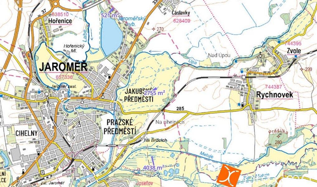 Prodej louky 692 m², Jaroměř – náhled fotky 3