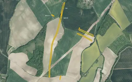 Prodej pole 9 179 m², Honětice, okres Kroměříž
