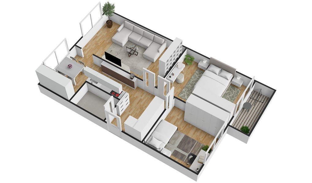 Prodej bytu 3+1 73 m², Rebešovice – náhled fotky 4