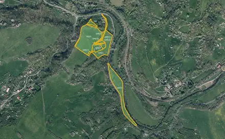 Prodej louky 64 532 m², Valkeřice, okres Děčín