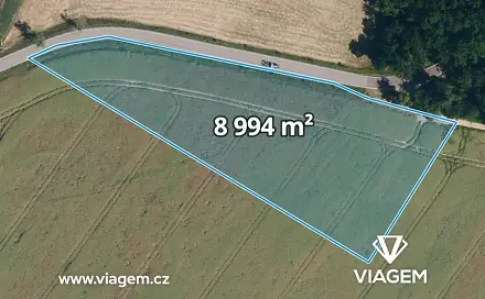 Prodej pole 2 248 m², Hostim, okres Znojmo