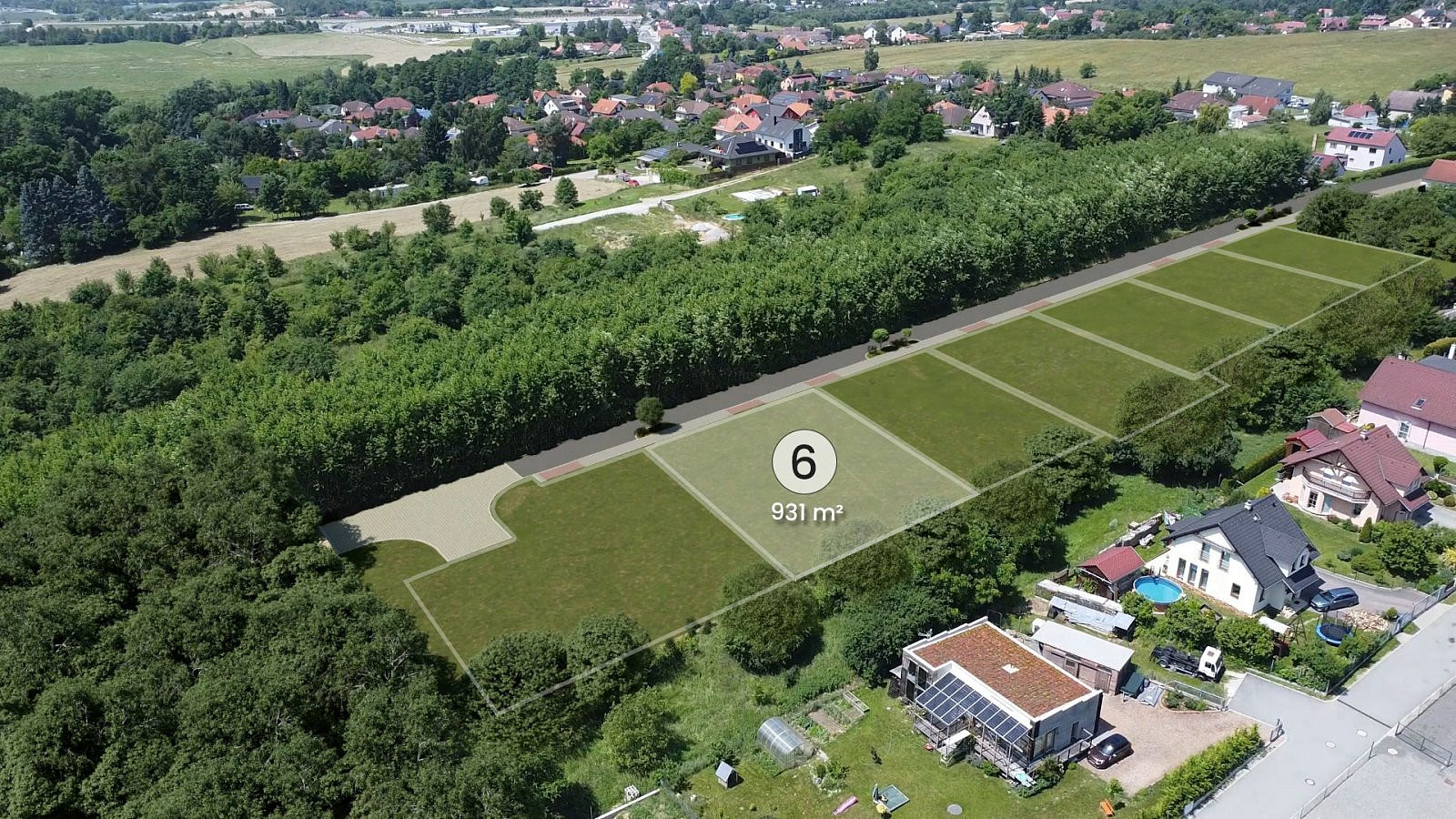Prodej stavebního pozemku 931 m²