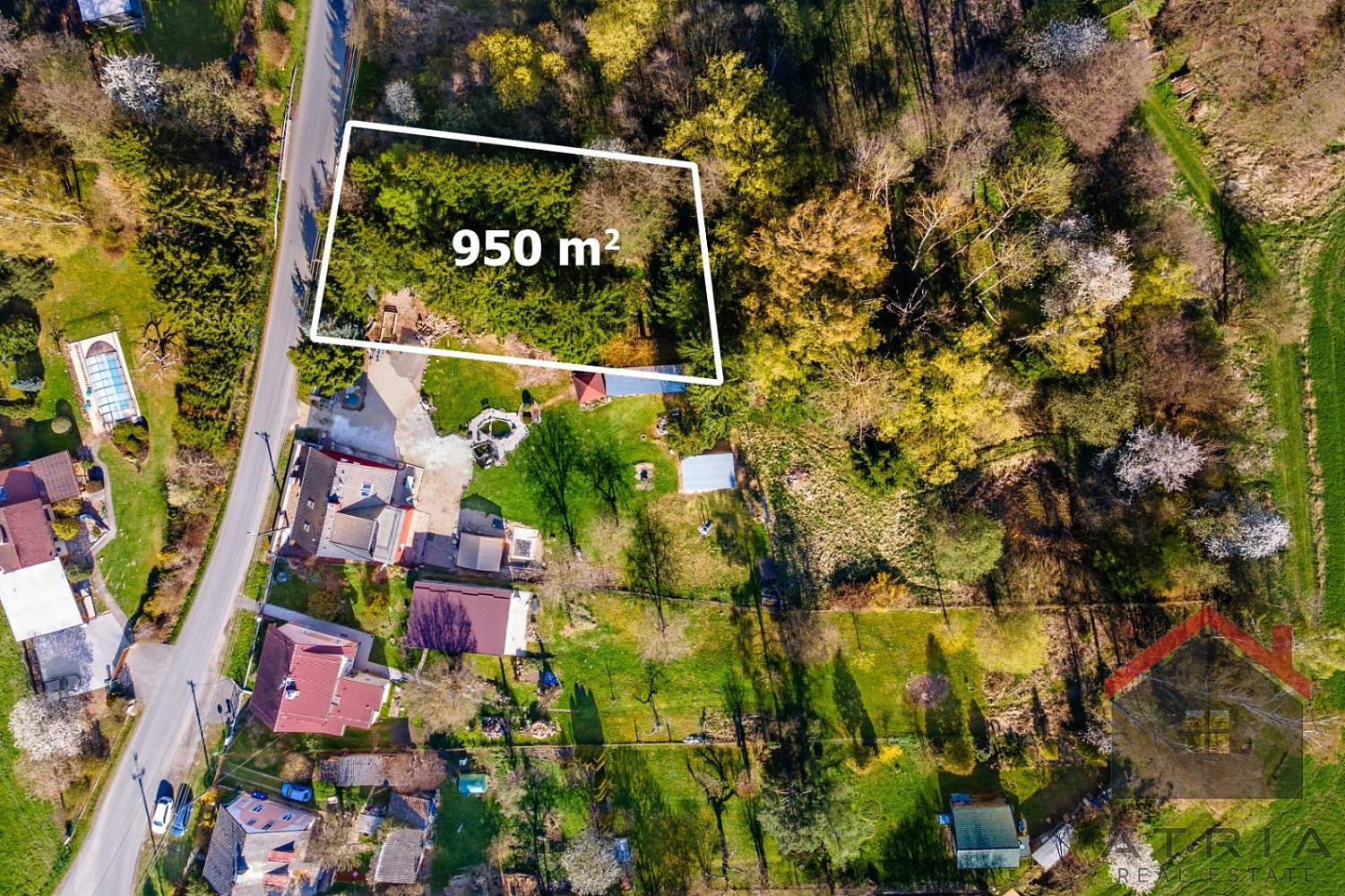 Prodej stavebního pozemku 950 m², Medový Újezd