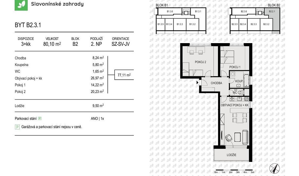 Prodej bytu 3+kk 80 m², Olomouc – náhled fotky 3