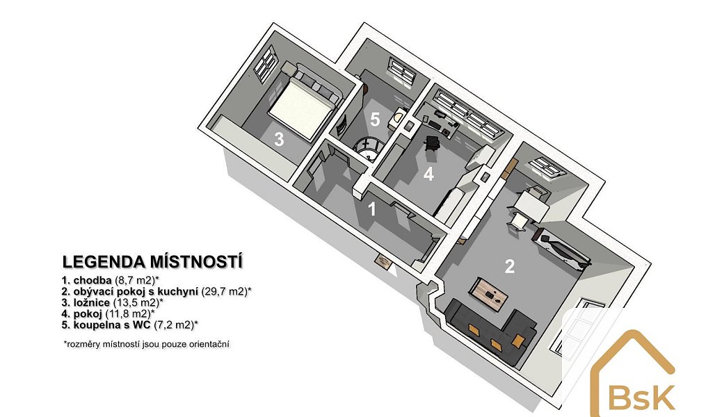 Prodej bytu 3+kk 78 m², Jablonec nad Nisou – náhled fotky 2
