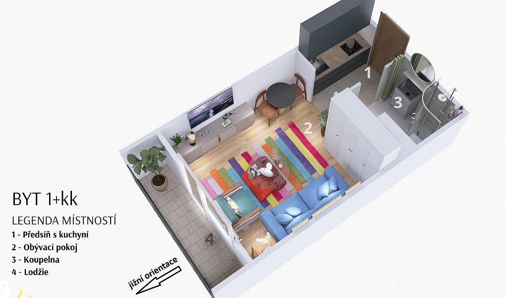 Prodej bytu 1+kk 25 m², Kladno – náhled fotky 5