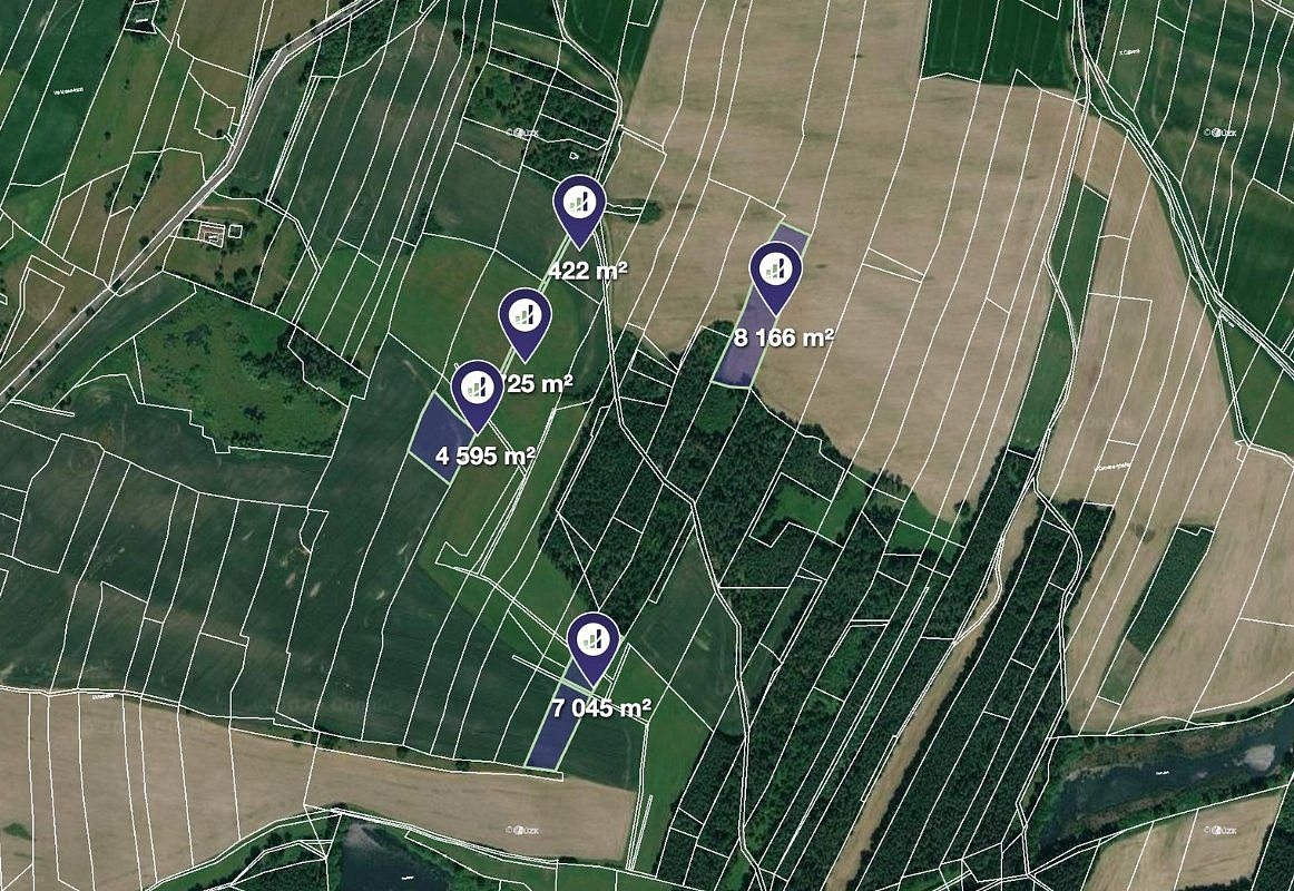 Prodej pole 22 597 m²