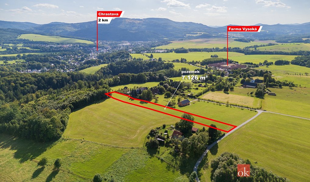Prodej louky 7 126 m², Chrastava – náhled fotky 3