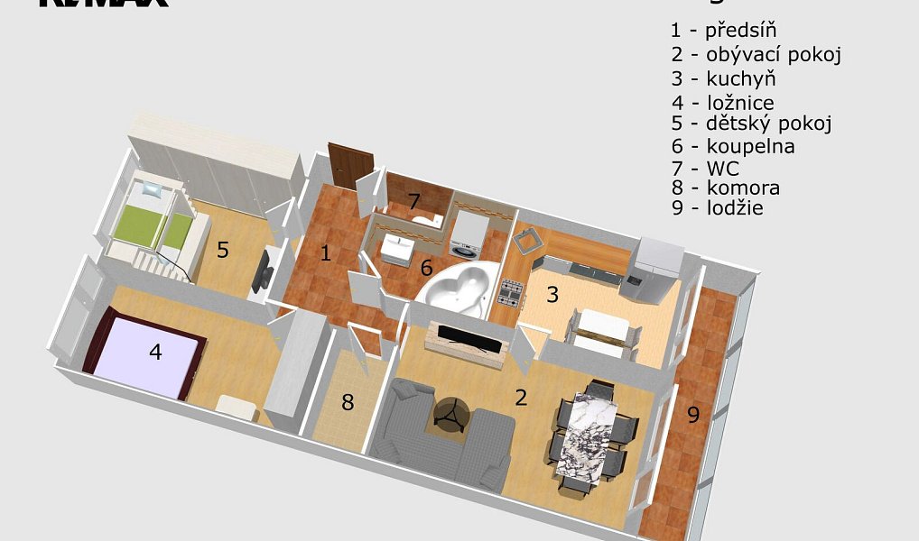 Prodej bytu 3+1 69 m², Litoměřice – náhled fotky 4