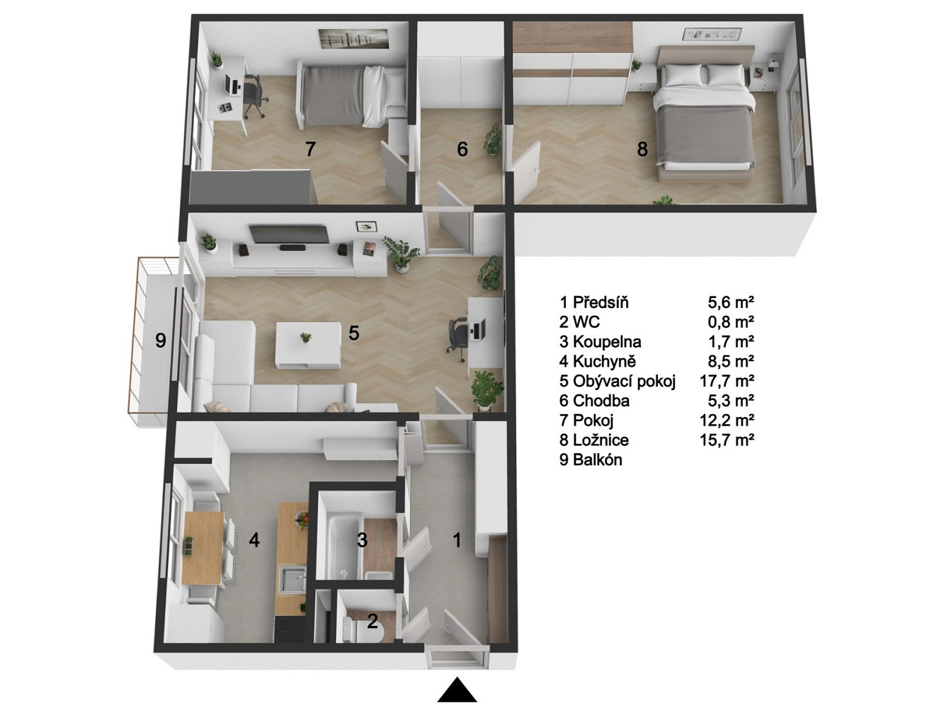 Prodej bytu 3+1 73 m² – fotografie 2