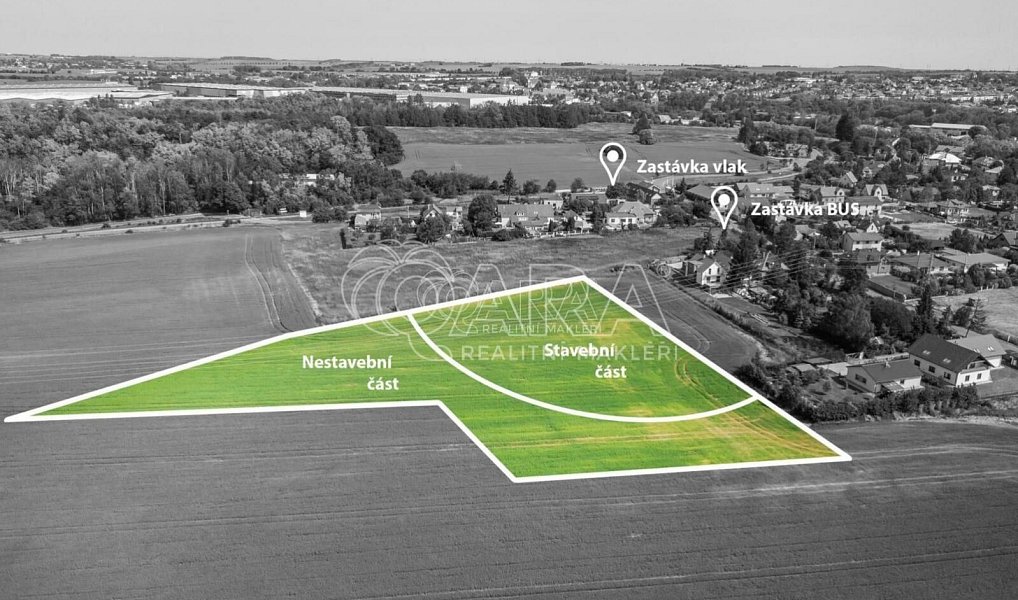 Prodej stavebního pozemku 12 636 m², Nučice – náhled fotky 3
