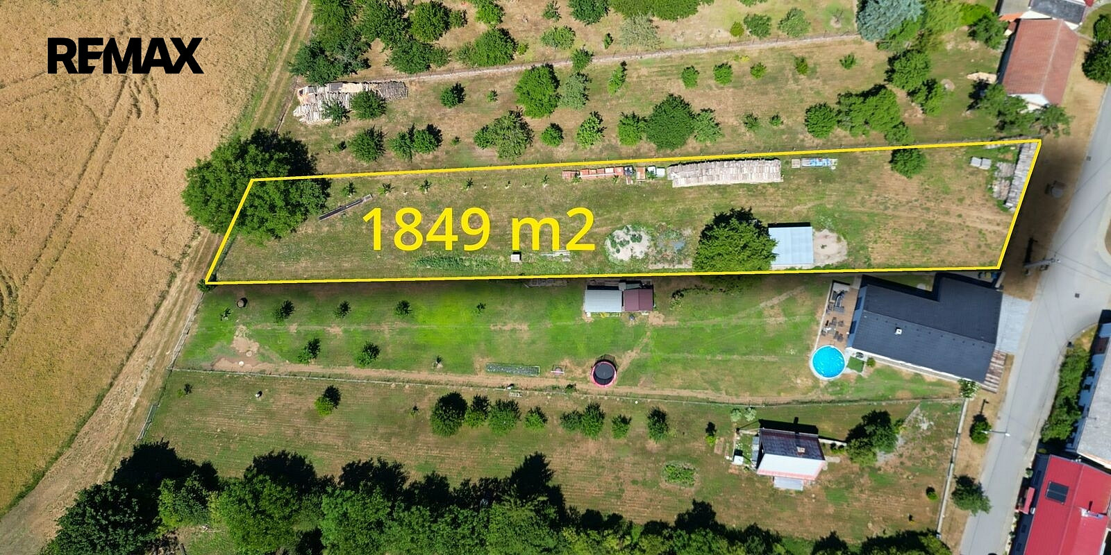 Prodej stavebního pozemku 1 849 m²