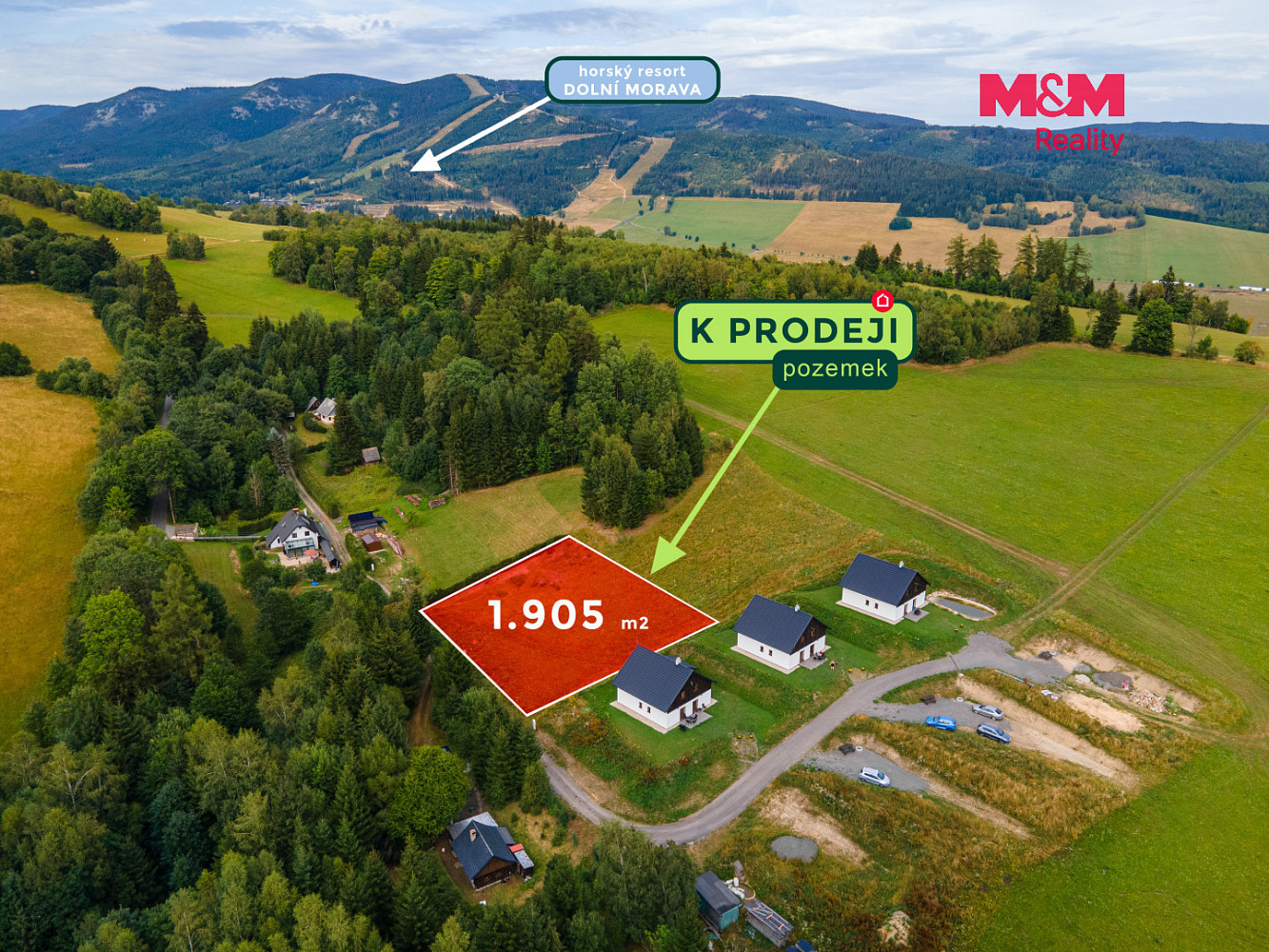 Prodej stavebního pozemku 1 905 m² – fotografie 3