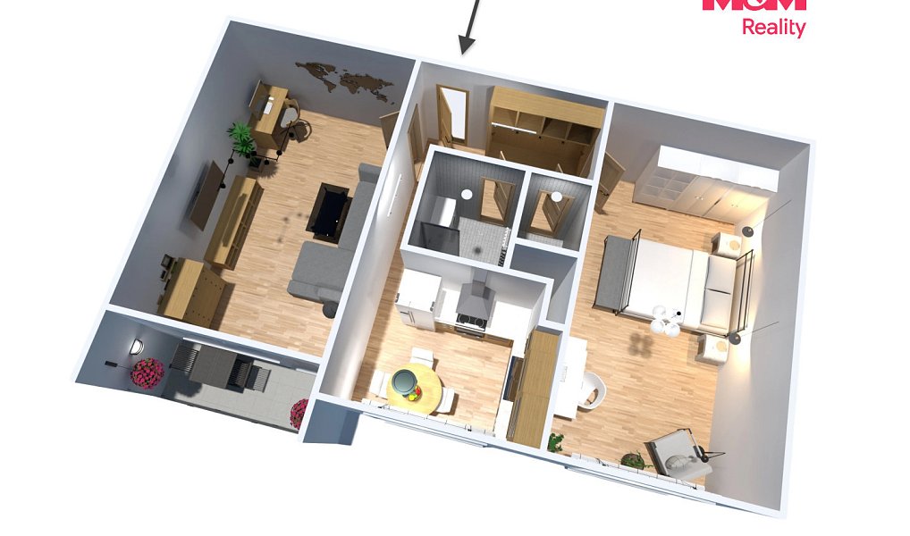 Prodej bytu 2+1 64 m², Chomutov – náhled fotky 11