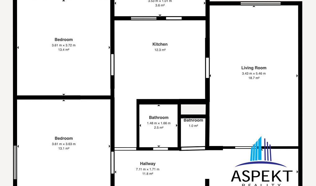 Prodej bytu 3+1 74 m², Pardubice – náhled fotky 2