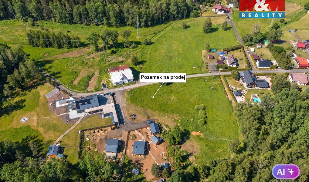 Prodej stavebního pozemku 1 292 m², Rumburk – náhled fotky 2