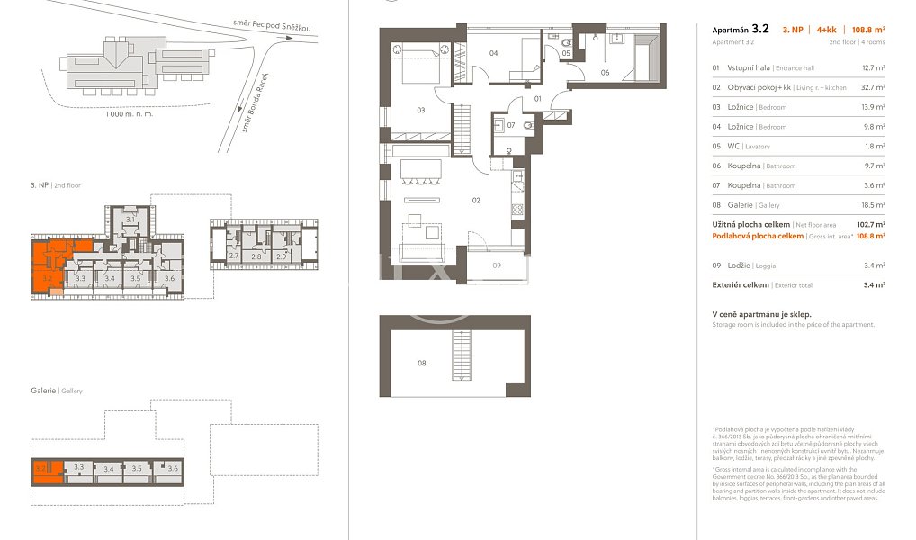 Prodej bytu 4+kk 103 m², Pec pod Sněžkou – náhled fotky 15
